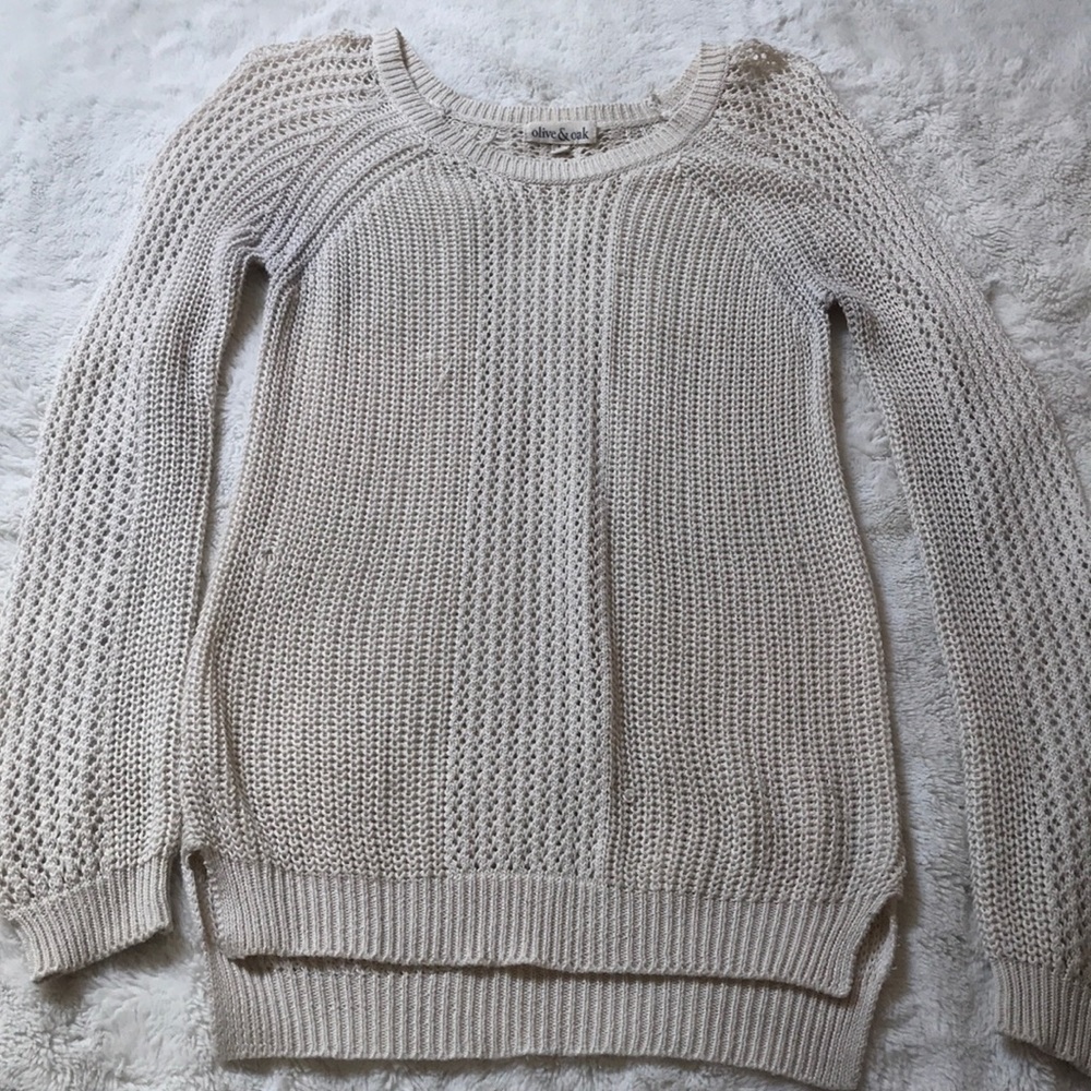 Olive & Oak Loose Knit Sweater Small